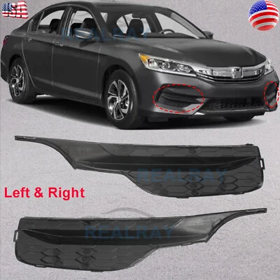 Cubierta de luz antiniebla del lado del conductor + pasajero Honda Accord 2016-2017 parachoques delantero Foto 1 de 4