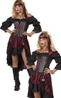 Pirate Wench Adult Womens Fancy Dress Halloween Buccaneer Costume
