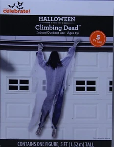 Halloween 5 ft Hanging Climbing Dead Monster Decoration Wall Decor NIB - Picture 1 of 1