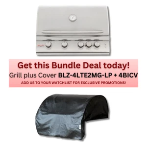 Blaze Premium LTE 32-Inch Island Kitchen Stainless Steel BBQ Grill with Cover LP - Picture 1 of 16
