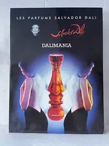 Vintage Perfume Shop Display Sign Dalimania Les Parfums Salvador Dali - Picture 1 of 2