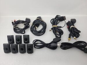Lot of Microsoft Original Xbox AV Cables and Other Accessories - Untested 