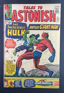 Tales to Astonish (1959) #59 FN+ (6.5) Giant-Man Classic Cover 1st Hulk in Title - Picture 1 of 2