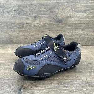 Diadora Women's Cycling Shoes Size 8 Blue Black Biking - Picture 1 of 13