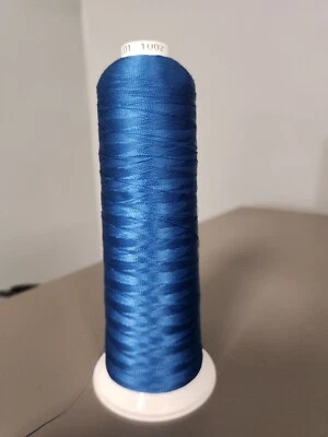 NEW Madeira Embroidery Thread Cone Rayon BLUE 1002 40 wt 5500m - Image 1 of 4