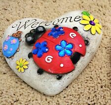 Heart Stepping Stones Choice Of: Love-Dragon, Believe-Butterfly, Welcome-Ladybug