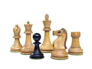1972 Fischer Spassky Championship Series Chess Pieces Set – Distressed/Ebonized - Imagen 1 de 11