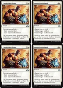 MTG - 4x CRUSH CONTRABAND - Guilds of Ravnica (U) - Picture 1 of 1