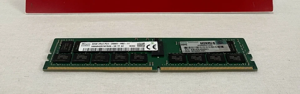 805351-B21 HPE 32GB Dual Rank x4 DDR4-2400 CAS-17-17-17 Registered Memory Module - Image 1 of 1