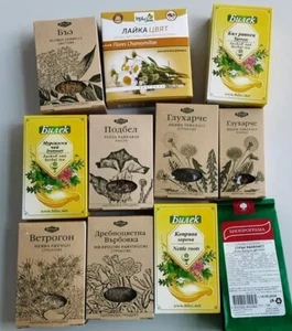 100% Natural Healthy Bulgarian HERBAL INFUSION Tea -choose from variety by BILEK - Picture 1 of 50