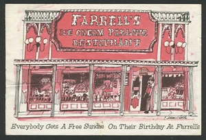 Greendale WI: 70er Jahre Reklame. Postkarte Farrell's Eisdiele Southridge Mall - Bild 1 von 2