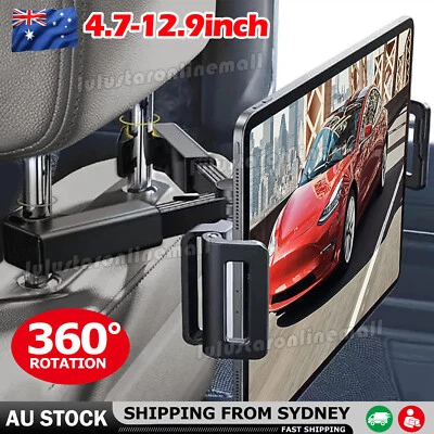 Universal 360° Mount Car Headrest Holder Seat Back Phone Tablet for IOS iPad AU - image 1 of 4