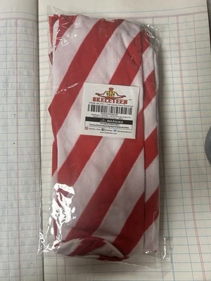 Meias femininas Christmas Candy Cane OS listras brancas vermelhas novas no pacote - Imagem 1 de 3