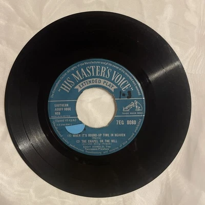 EDDY ARNOLD “When It’s Round-Up In Heaven” HMV EP (1955) - Image 1 of 2