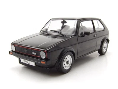 VW Golf 1 GTI 1976 Nero Modellino 1:24 Whitebox - Immagine 1 di 4