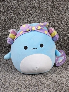 Irina with Headband Squishmallow 8 Inch Axolotl Easter Blue NEW with Tags - Picture 1 of 5