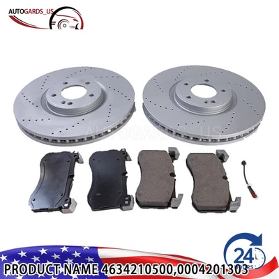 Piezas de repuesto de pastillas de freno y rotores delanteros para Mercedes-Benz G63 AMG 2019-23 Foto 1 de 4