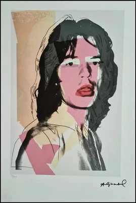 ANDY WARHOL * Mick Jagger * 57 x 38 cm * signed lithograph * limited # xx/100 - Bild 1 von 4