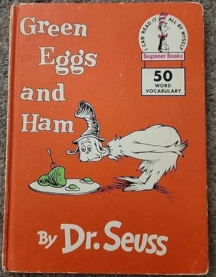 Green Eggs and Ham от Dr. Seuss Children's Book Club первое издание 1960 HC - Изображение 1 из 4