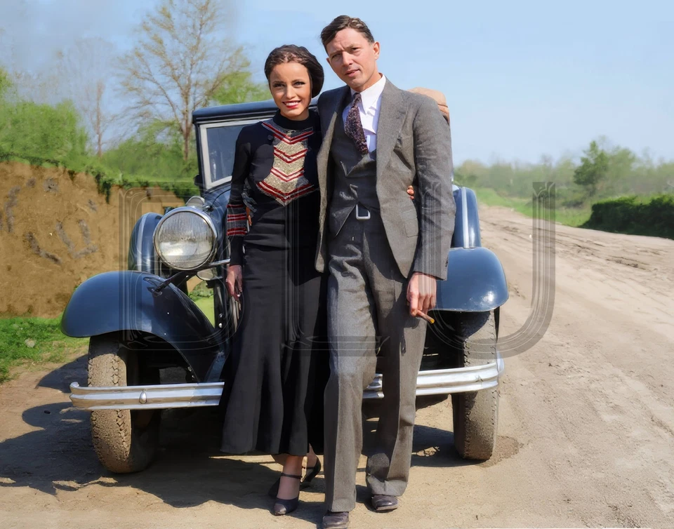 Impresión fotográfica Bonnie & Clyde 1934 11 x 14" Foto 1 de 1