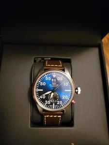 Glycine Glycine Military Leather Band GL0365 - Picture 1 of 5