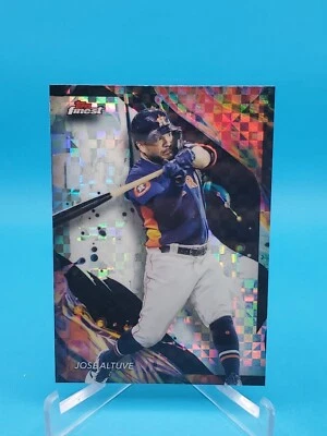 Jose Altuve 2024 Topps Finest #121 Uncommon - Checkerboard Refractor -   Astros  - Image 1 of 2