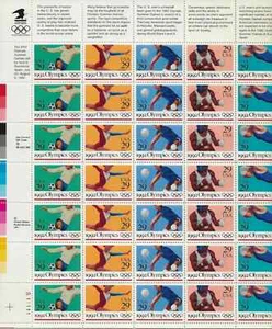 USPS 1992 29 cent Summer Olympics full Sheet of 35, Scott #2637-2641, NEW - Picture 1 of 1