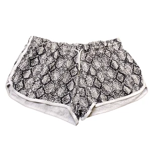 Primark Sprinter Running Shorts Womens Small Black Snake Print Elastic Waist - Picture 1 of 3