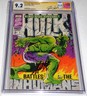 Incredible Hulk Annual #1 CGC SS 9.2 Signature Autograph STAN LEE Inhumans Cover