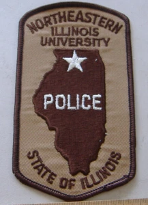 NORTHEASTERN ILLINOIS UNIVERSITY POLICE ILLINOIS FABRIC PATCH - Foto 1 di 1