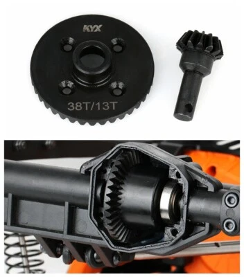 Bridge tooth toy frame reinforced steel axle gear 38T/13T for Axial RBX10 Ryft - Image 1 of 2