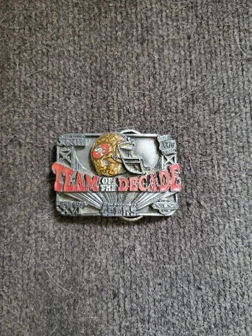 San Francisco 49ers Belt Buckle Team Of The Decade Siskiyou NFL 1990 Cover