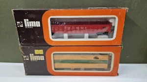 Lima 3212 Burlington Red Open Wagon & 3124 NYMX 1020 New York Truck HO Gauge - Picture 1 of 19