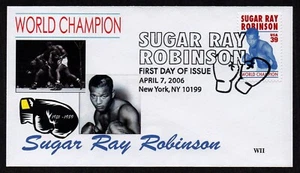 USA, SCOTT # 4020, WII FDC COVER - SUGAR RAY ROBINSON WORLD CHAMPION BOXER 2006 - Picture 1 of 1