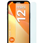 3x Film de Protection Mat pour Apple IPHONE 12 Mini D'Écran 4H Mince Antireflet