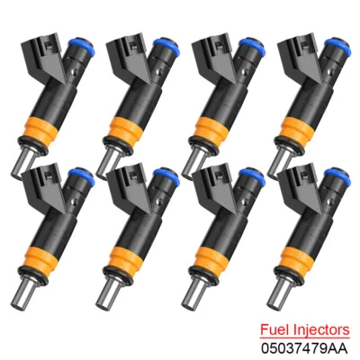 8X 05037479AA Fuel Injector NEW Upgrade For 2009 2010 Jeep Commander 5.7L V8 - Imagem 1 de 4