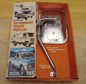 VINTAGE ROBERK UNIVERSAL LO-MOUNT TRUCK MIRROR (No. 785) - Picture 1 of 20