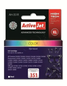 Atrament Activejet AH-351R (zamiennik HP 351 CB337EE; Premium; 9 ml; kolor) - Zdjęcie 1 z 2