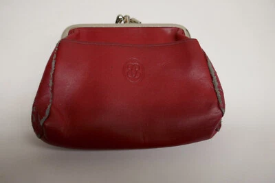 Monedero Buxton de cuero rojo para damas con 2 bolsillos y cierre a presión de 3 pulgadas Foto 1 de 4