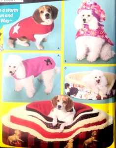 UC Simplicity 4793 Sew Pattern Dog Pet Cat Bed Covers Jackets Coat Jacket Hat - Picture 1 of 4