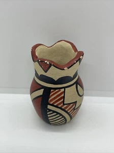 A.G. Jemez Pueblo Keramik - 2"" Vase - Bild 1 von 8