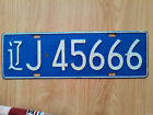 China aluminium car license plate-?(Liaoing)J(Fuxin).45666