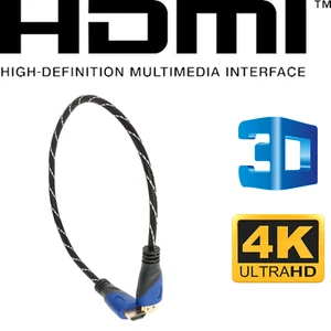 1.5 ft HDMI 4K Premium Mesh Cable 60HZ 1080P HDTV 3D High Speed Gold Plated XBOX - Picture 1 of 4