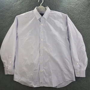 Vineyard Vines Murray Hemd weiß lila Herren XL Gingham kariert Knopf Langarm - Bild 1 von 11