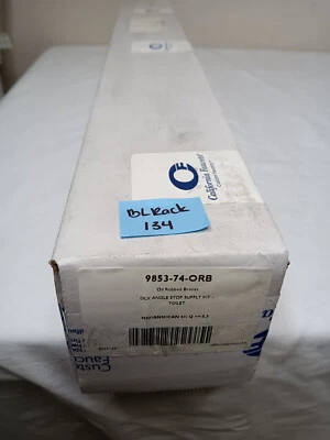 Kit de suministro de parada angular California Faucets DLX - Inodoro 9853-74-ORB Foto 1 de 3