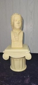 VINTAGE Herco Bach Büste Gips Statuette 4" #2 & Römer inkl. Sockel Säule 3,25" - Bild 1 von 17