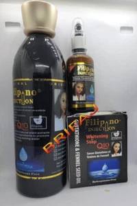 Filipino Injection 450ml Lotion GLUTATHIONE & FENNEL SEED + SOAP + SERUM