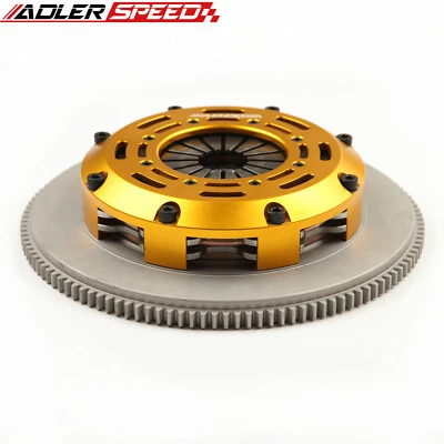 Race Clutch Twin Disc Kit & Flywheel For Nissan 240SX 2.4L KA24DE KA24E Standard - Image 1 of 4