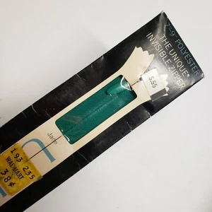 Unigue Vintage Invisible Zipper, Nice Pull, Green 7 - 9" - Picture 1 of 3