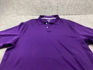 Roundtree Yorke Polo Shirt Mens Large Purple Supima Cotton Casual - Picture 1 of 9